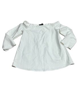 Pomander Place Off shoulder off white shirt top blouse size S